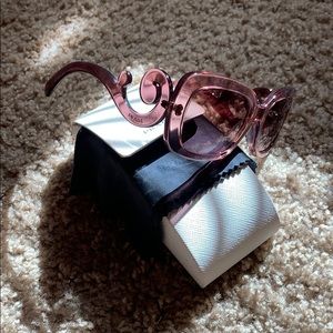 Prada magenta baroque sunglasses